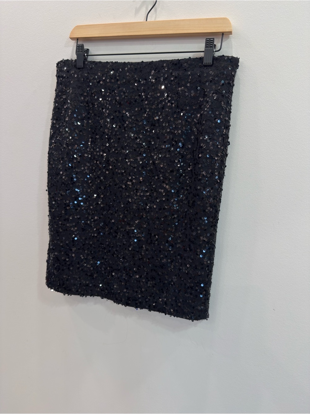 Vintage 90s Jessica Midnight Black Midnight Sequin Mini Skirt Size 6